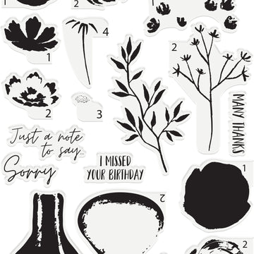 Crafter's Companion Gemini Layering Stamps & Dies - Vase Of Flowers