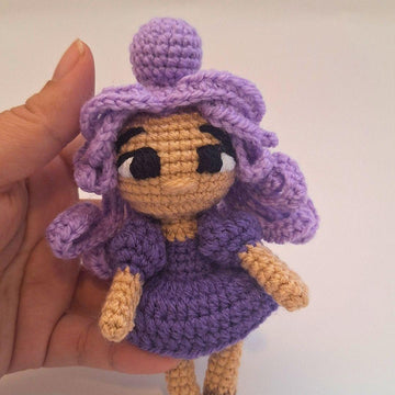 Purple Rainbow Crochet Doll Pattern 3 Levels in 1