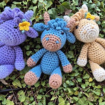 Highland Cow Scotland crochet amigurumi plush doll