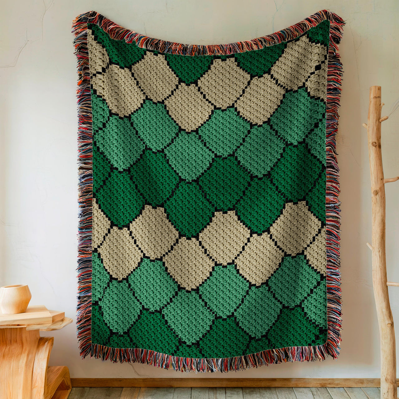Snake Blanket C2C Crochet Pattern