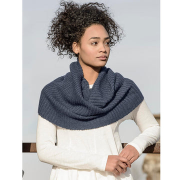 Weldon Alpaca Wrap in Blue Sky Fibers Melange and Sport Weight - 20175 - Downloadable PDF
