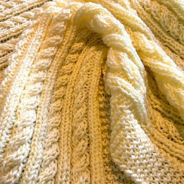 Easy Cable Baby Blanket