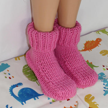 Mens Super Chunky Stocking Stitch Slippers