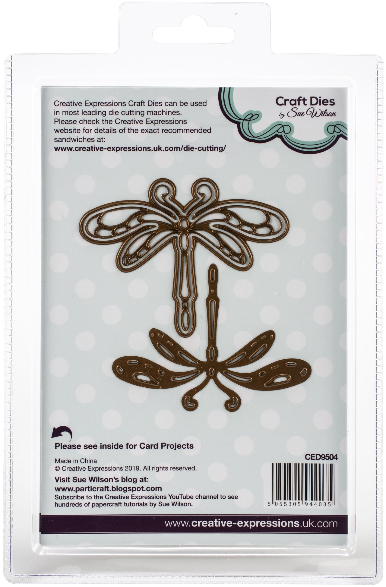 Creative Expressions Craft Dies By Sue Wilson - Triple Layer-Dragonfly