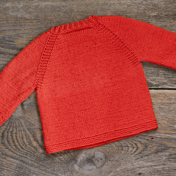 Letter A Knit kids sweater PDF Knitting Pattern, Custom initial motif duplicate stitch color work