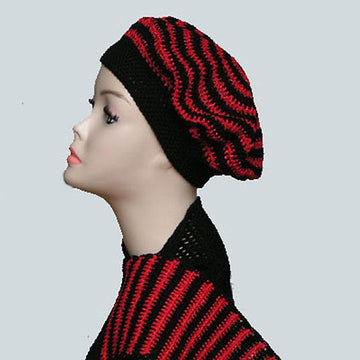 Crochet Beret & Matching Scarf