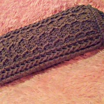 Cabled Zig Zag Bolster Pillow