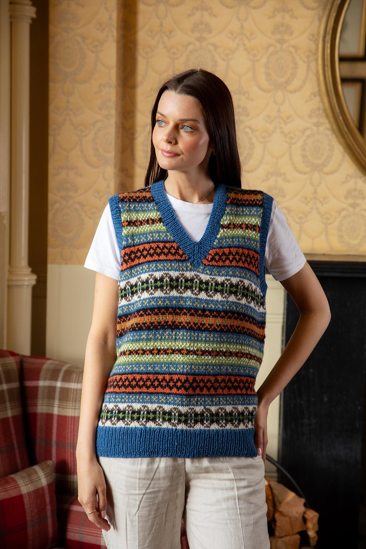 Unisex Fair isle slipover