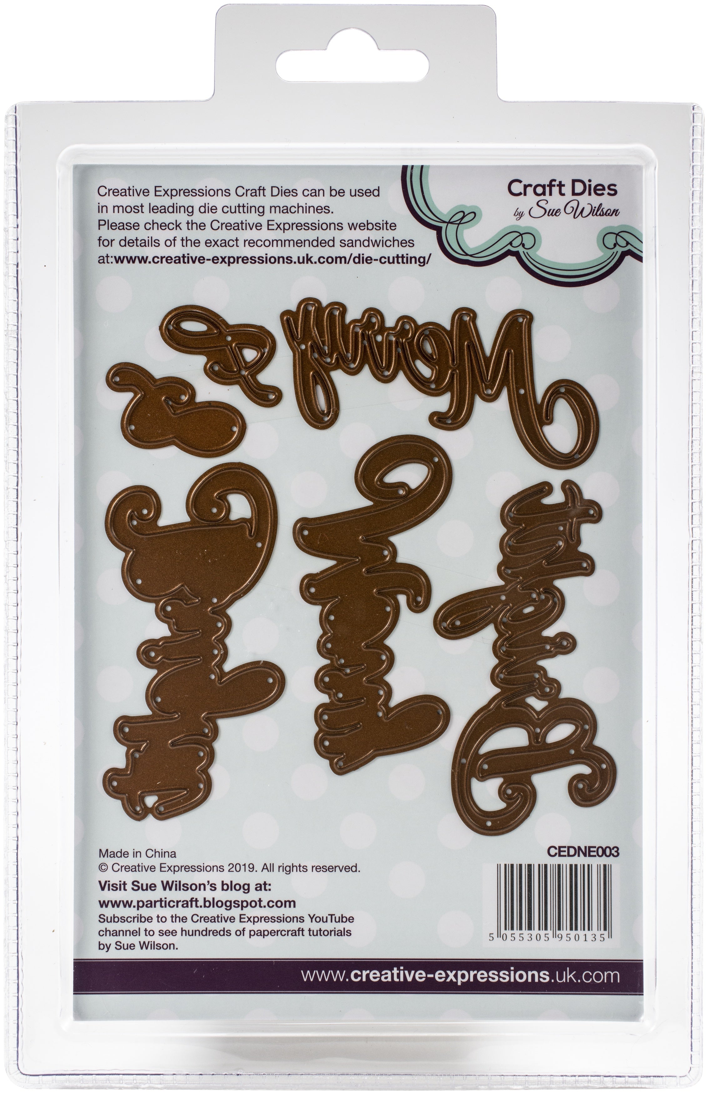 Creative Expressions Craft Dies By Sue Wilson - Noble Expressions-Merry & Bright