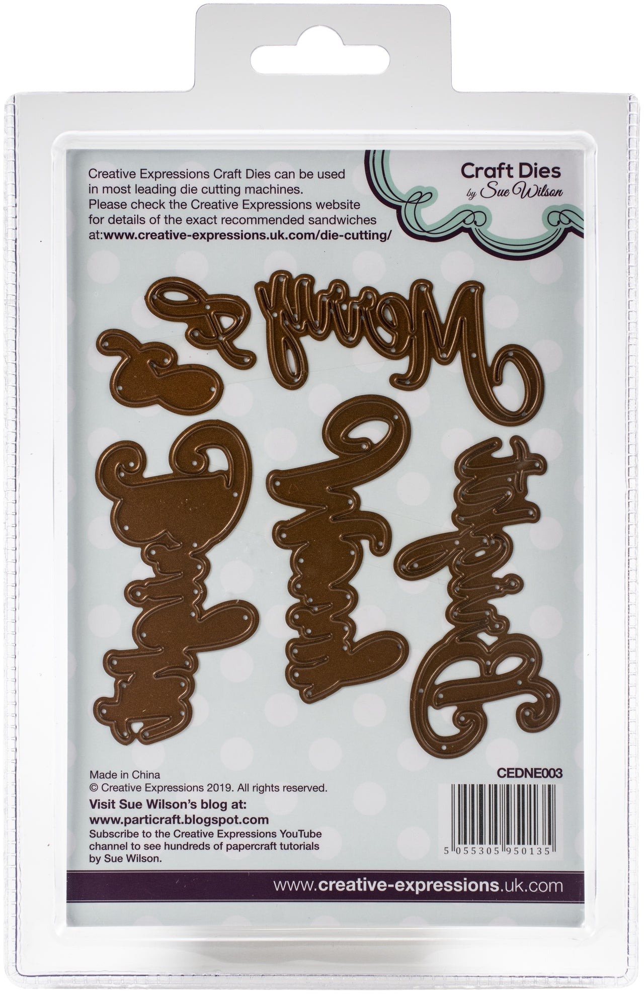 Creative Expressions Craft Dies By Sue Wilson - Noble Expressions-Merry & Bright