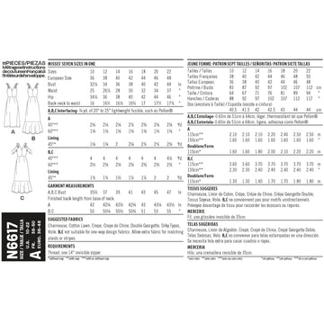 New Look N6617 Misses' Dresses 6617 - Paper Pattern, Size XS-S-M-L-XL