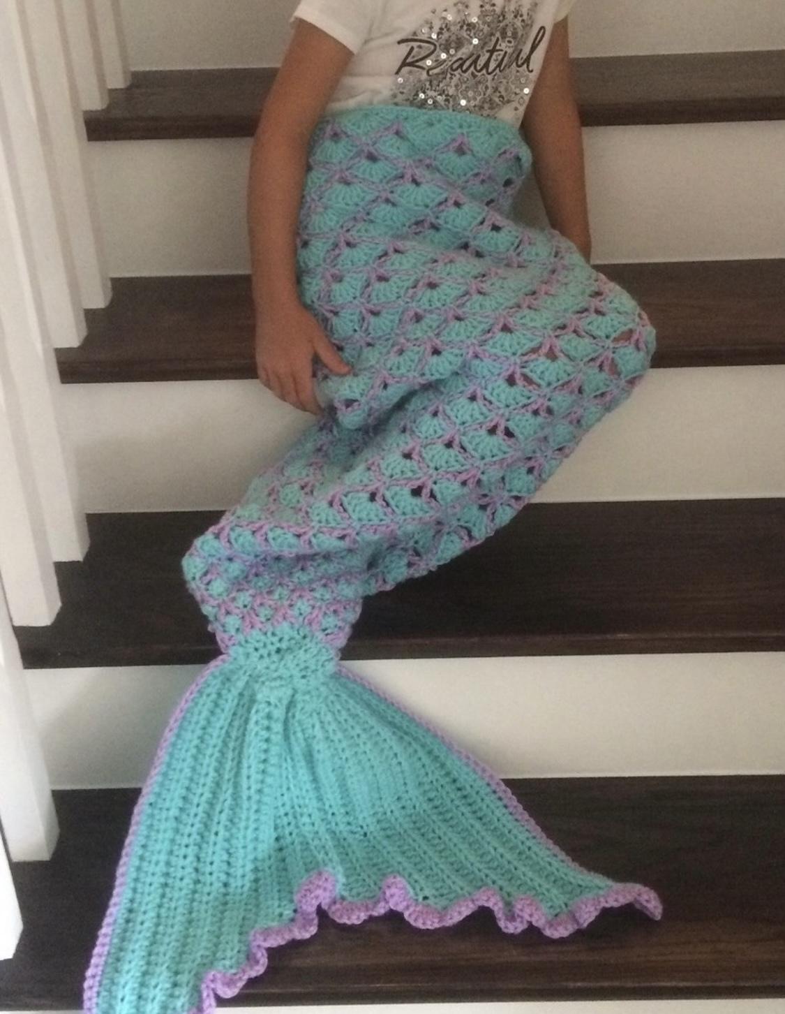 Mermaid Dreams Tail Blanket