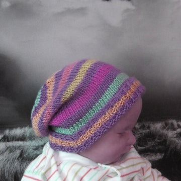 Baby Multi Coloured Stripe Slouch
