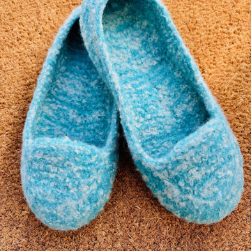 Summer Slippers Felted Knit for Women