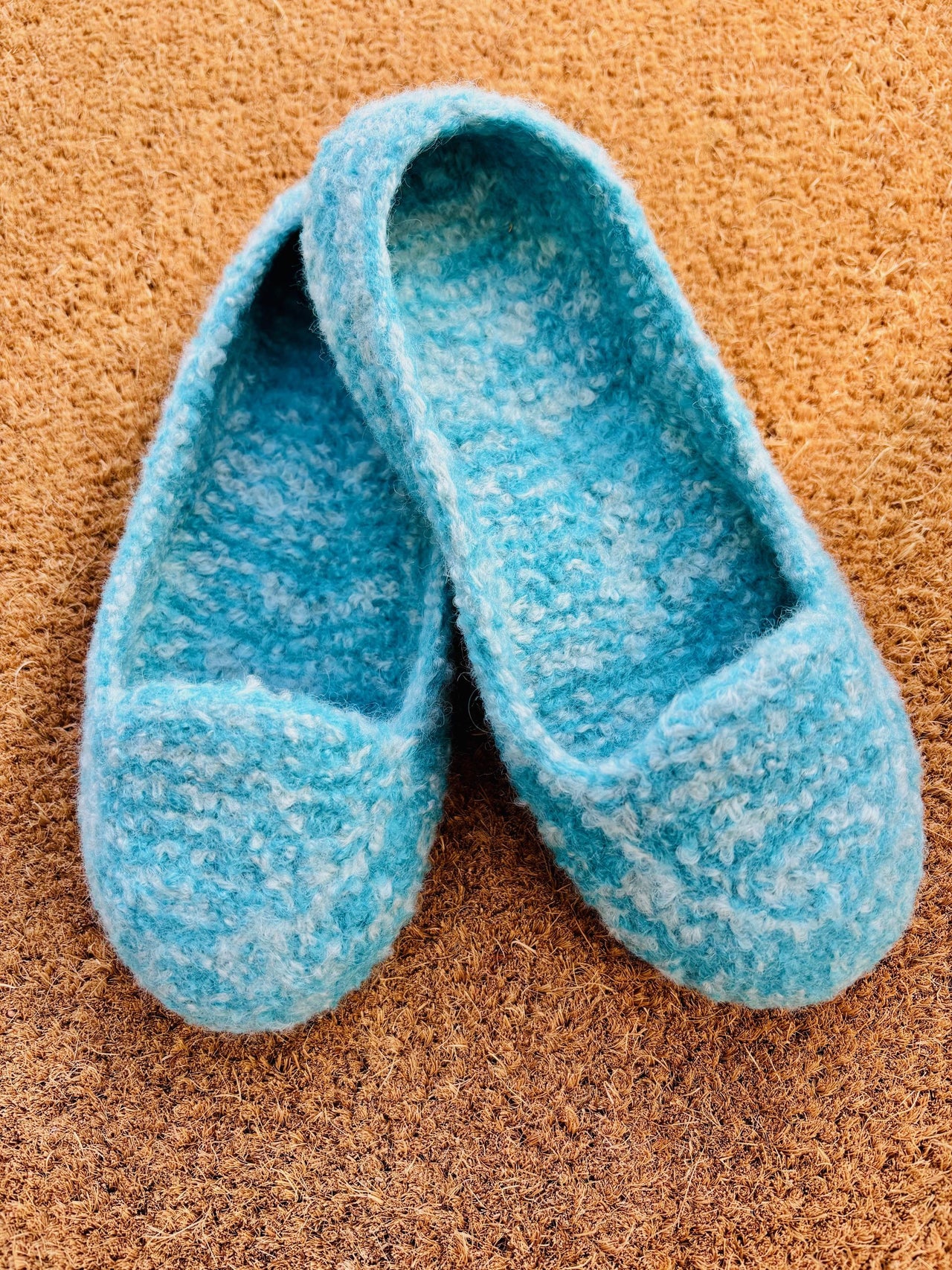 Summer Slippers Felted Knit for Women