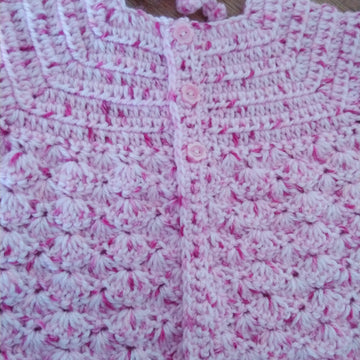 Seashells Baby Cardigan Set