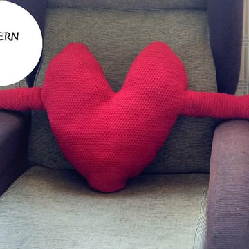 Heart with arms cushion