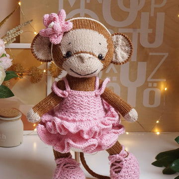 Knitting Pattern Doll Clothes - Outfit "Ballerina"