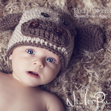 Baby Cow Beanie Hat Crochet Pattern 221