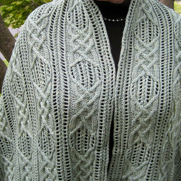 Sabae Cable Lace Shawl