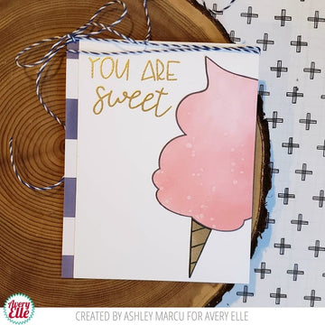 Avery Elle Clear Stamp Set 4"X6" - Cotton Candy