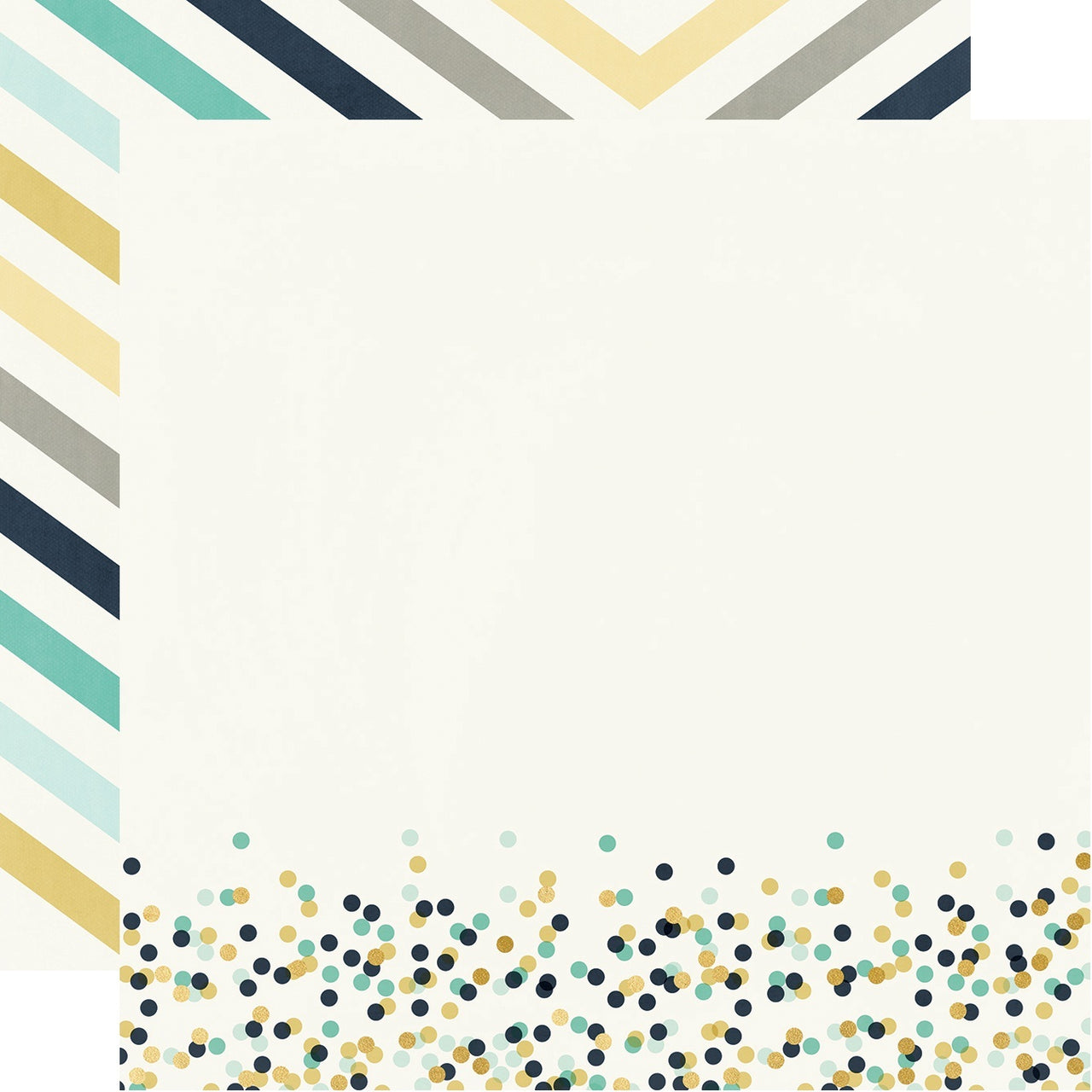 Simple Stories Heart Gold Foiled Double-Sided Cardstock 12"X12" 25/Pkg - Never Forget