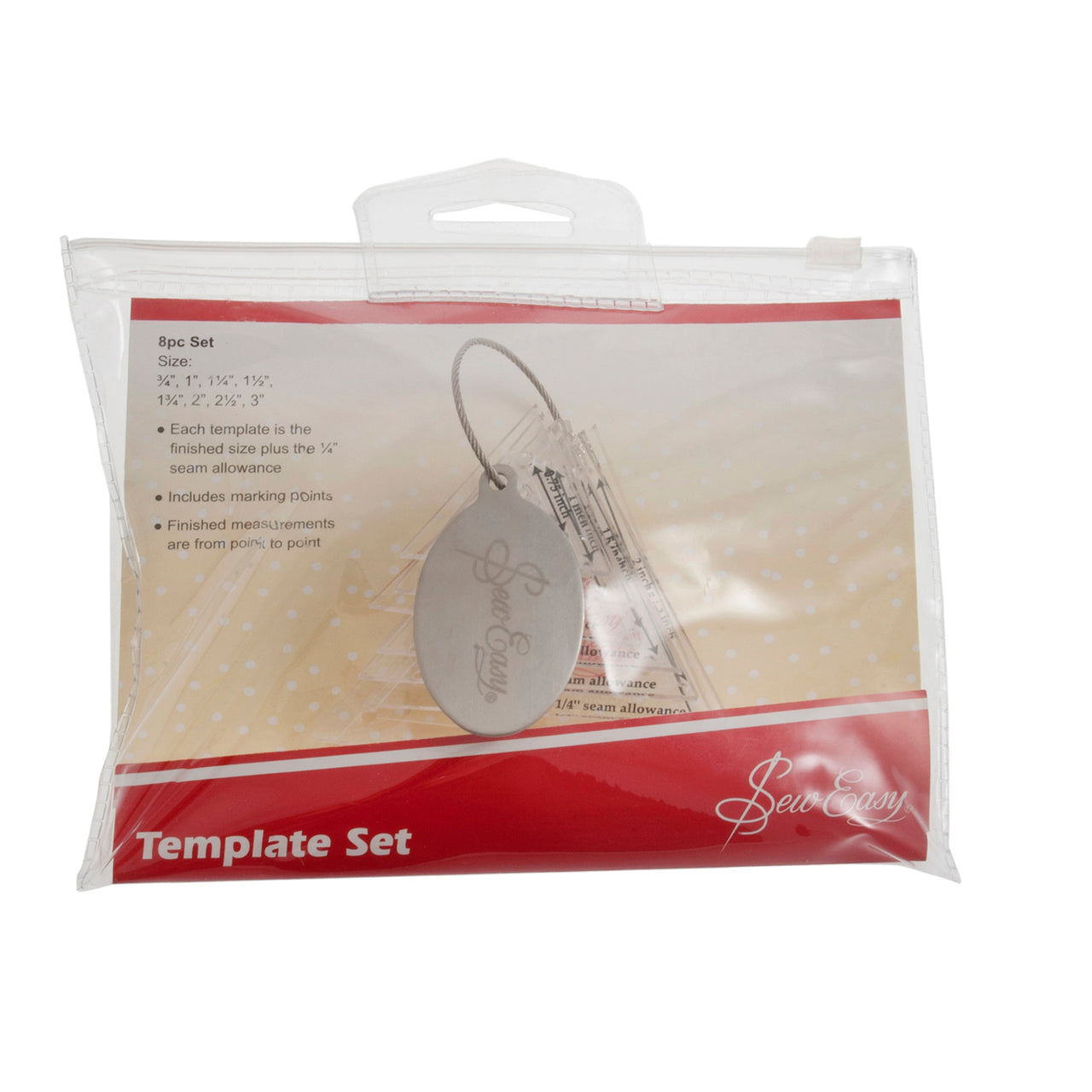 Groves & Banks Mini Triangles Patchwork Template Set in 8 Sizes: 0.75'' - 3'
