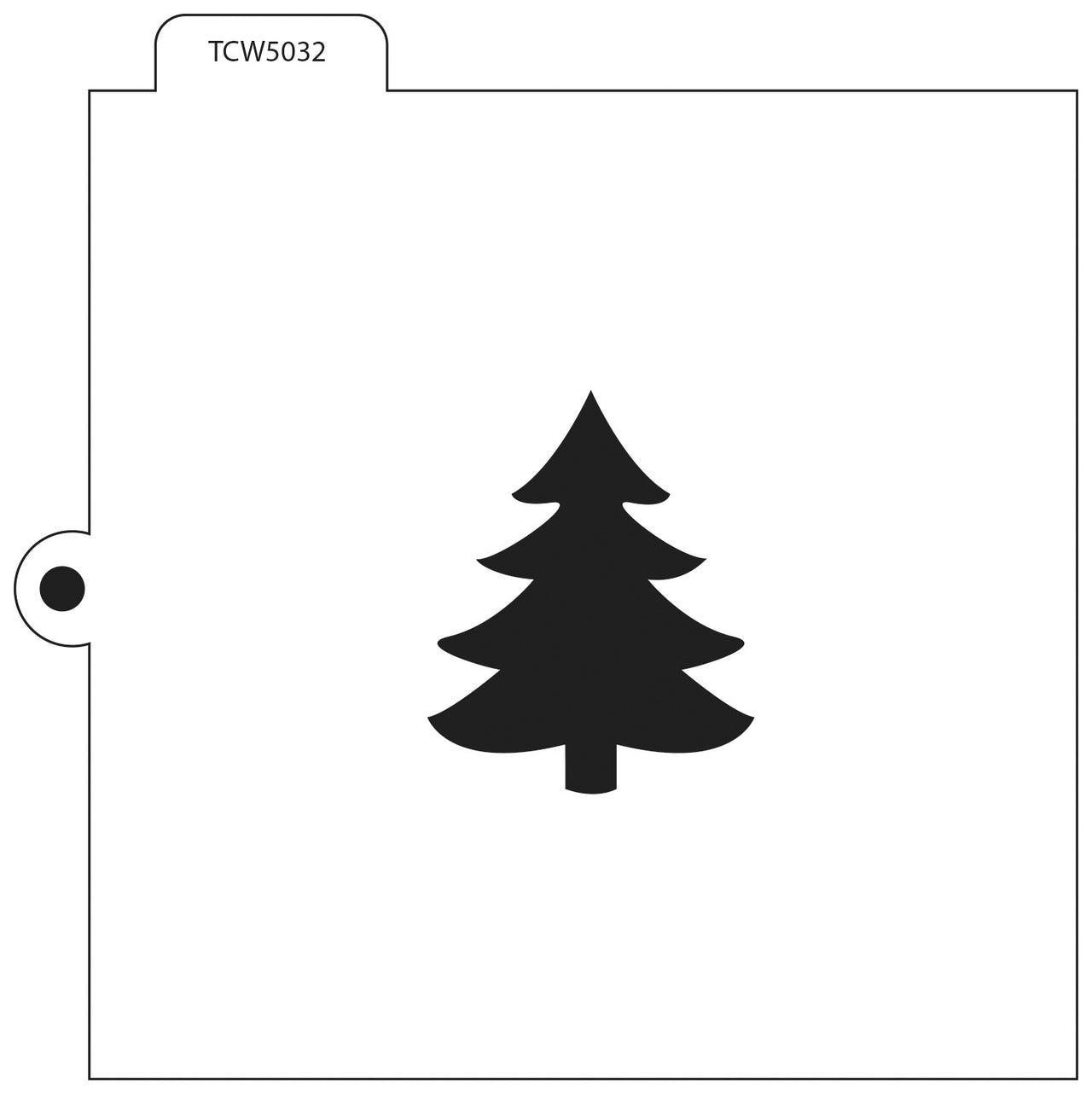 The Crafter's Workshop Crafter's Workshop Cookie & Cake Stencils 5.5"X5.5" - Tree