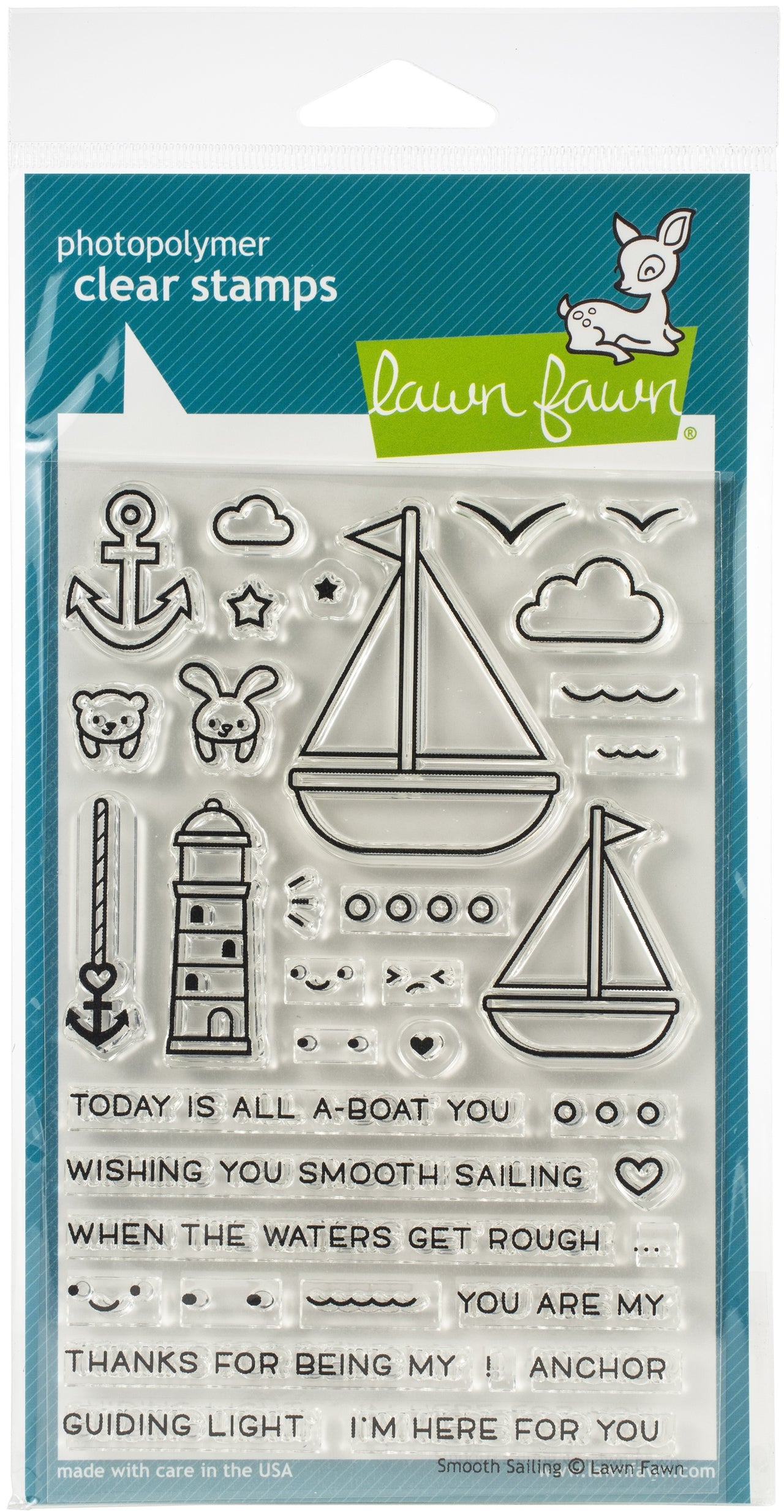 Lawn Fawn Clear Stamps 4"X6" - Smooth Sailing