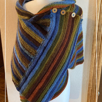 Beginner Crochet Poncho Wrap Pattern