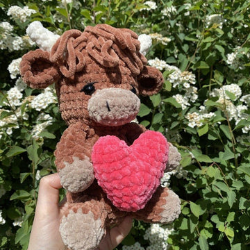 Highland Cow with heart