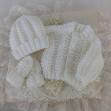 Pattern 54 Babies Cosy Cardigan Set - Sizes: Early Baby & 0-3 Months