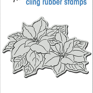 Stampendous Cling Stamp - Precious Poinsettias