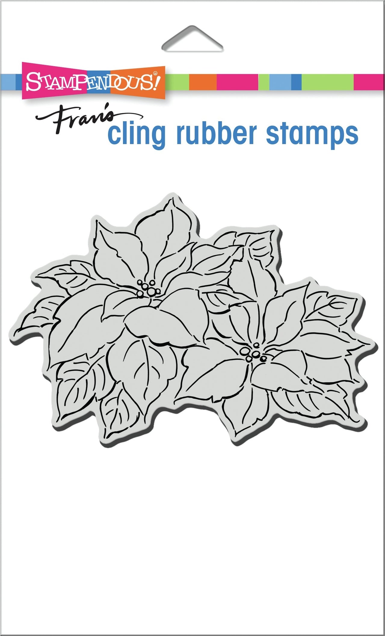 Stampendous Cling Stamp - Precious Poinsettias