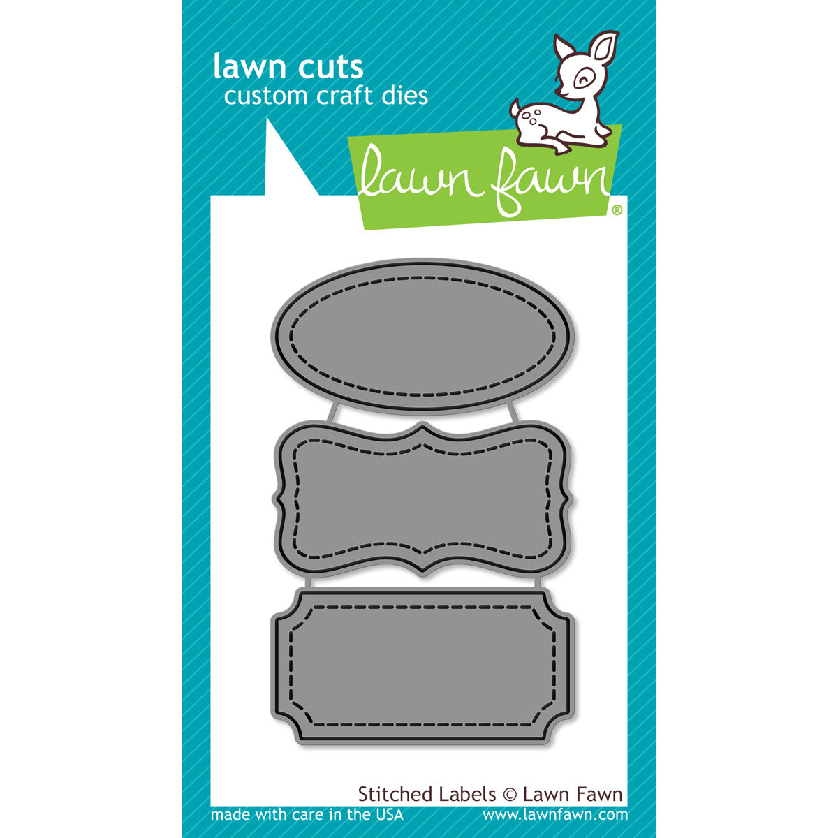 Lawn Fawn Lawn Cuts Custom Craft Die - Stitched Labels