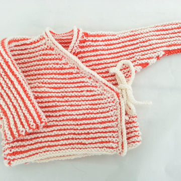 Striped Baby Wrap Cardigan