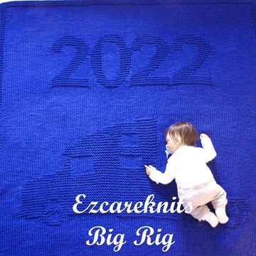 Big Rig Blanket Knitting Pattern
