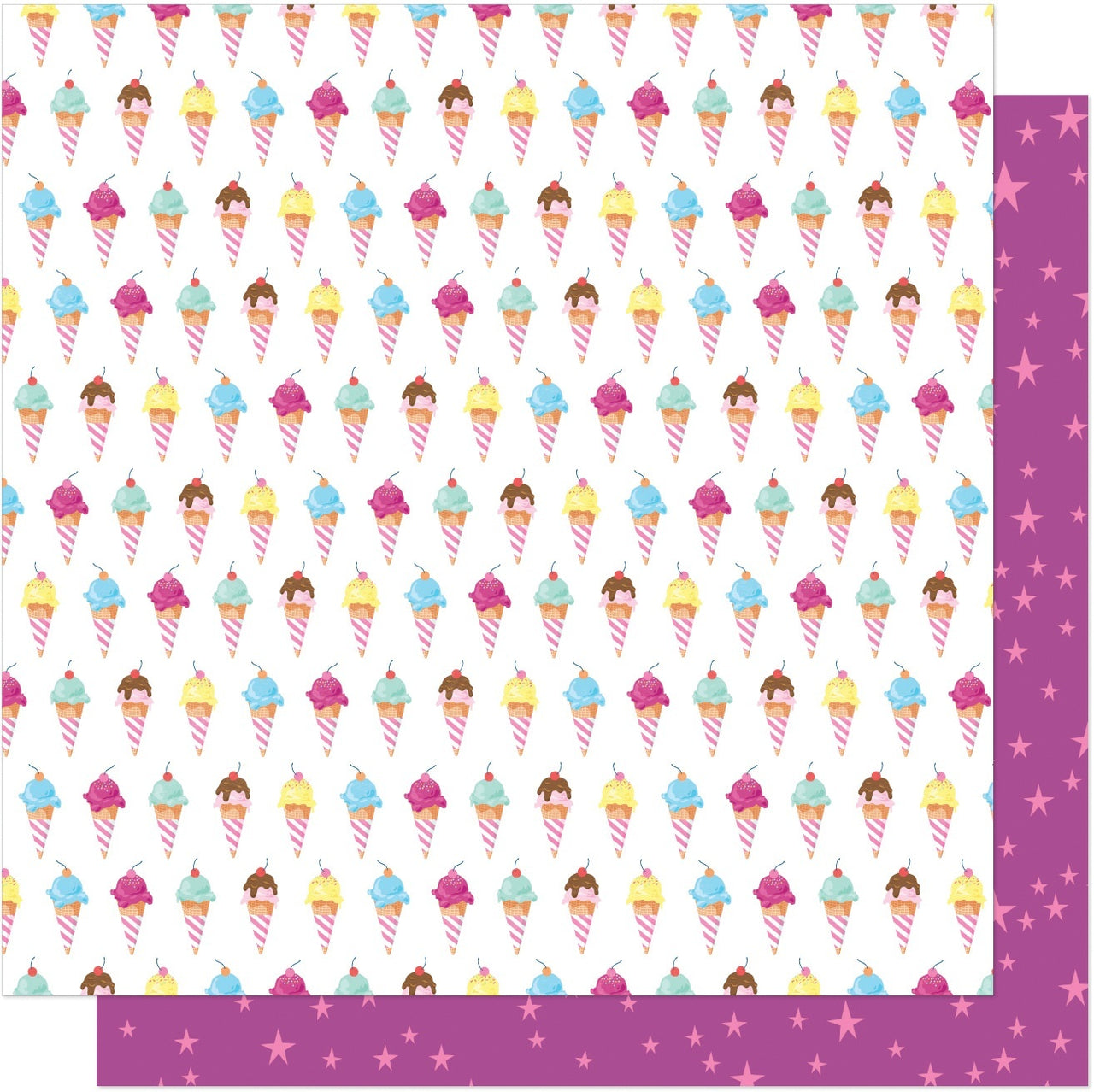 American Crafts Dear Lizzy Here & Now Double-Sided Cardstock 12"X12" 25/Pkg - Sweet Summer