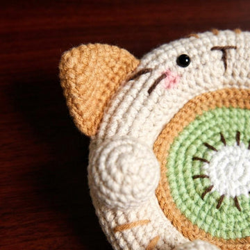 Kiwi Cat Phone Stand & Coaster