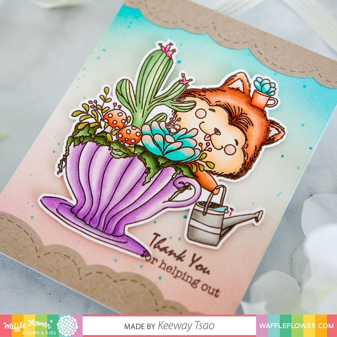 Waffle Flower Crafts Clear Stamps 4"X6" - Plant Kindness