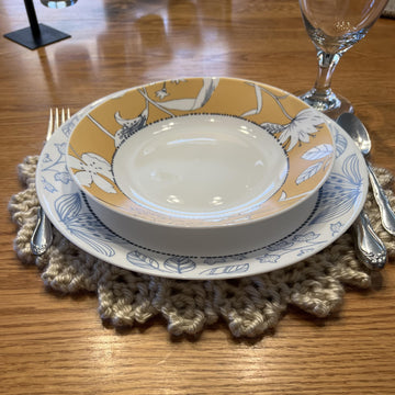 Placemats - 5 loom knit patterns