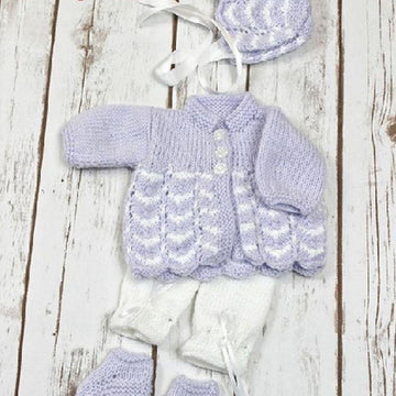 Waves Matinee Knitting Pattern #75