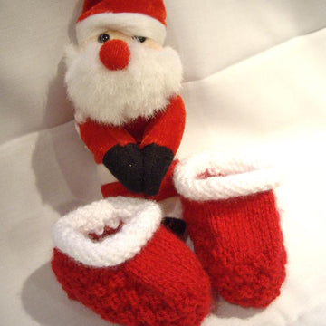 Baby Santa Bootees