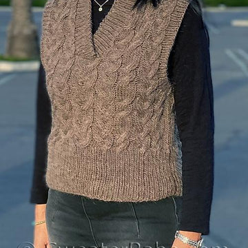 #339 Evie Cabled Vest