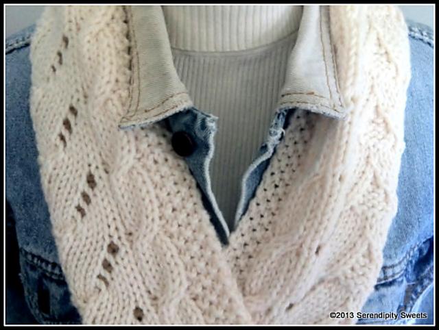 Cable Lace Scarf