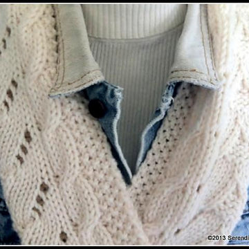 Cable Lace Scarf
