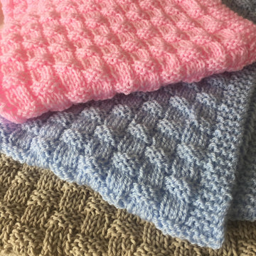Quick and Easy Basket Weave Baby Blanket