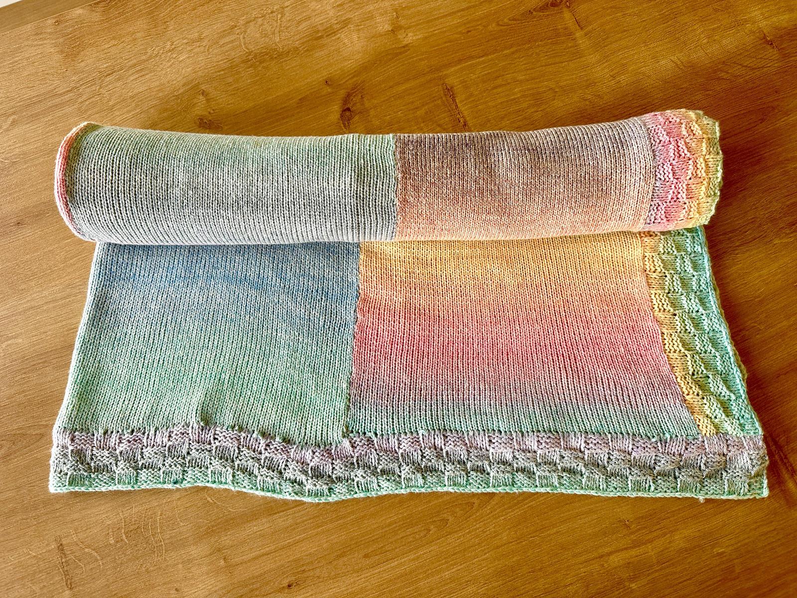 Very simple rainbow blanket