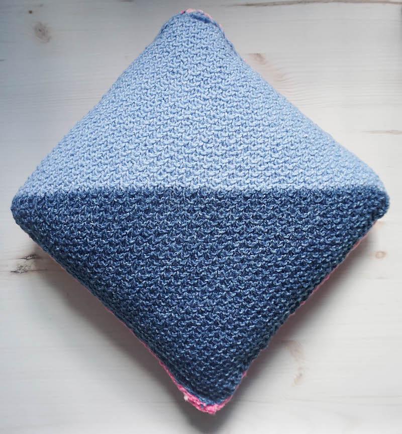 Diagonal Sand Stitch Pillow