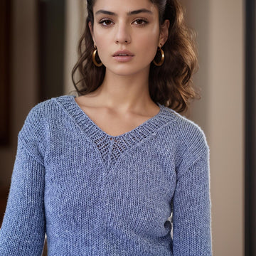 Sentro machine V-neck sweater